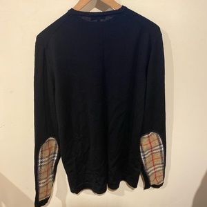 Burberry merino elbow patch sweater